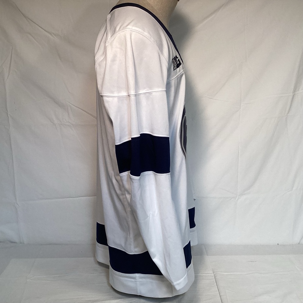 Penn State Nittany Lions Nike White And Navy Blue Hockey Jersey Mens Size Medium - Picture 3 of 13